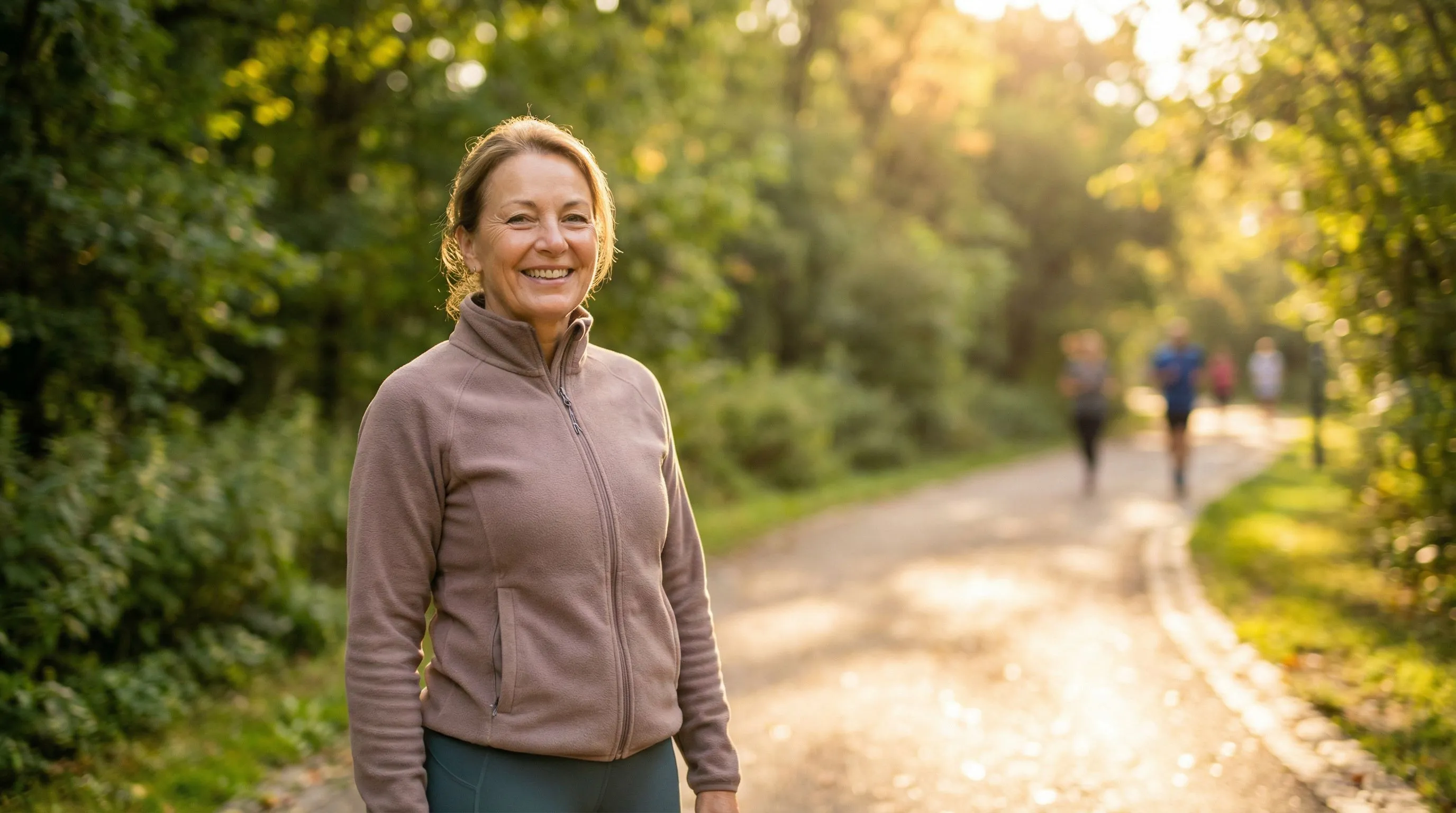 Confident woman enjoying life after hormone optimization